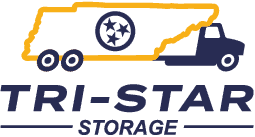 the logo for tri star storage